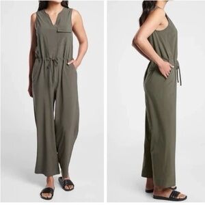 Athleta Sage Green Sleeveless Jumpsuit